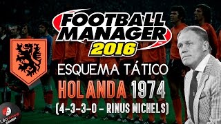 TÁTICA LENDÁRIA (Holanda 1974) Rinus Michels - Football Manager 2016 (FM 2016)