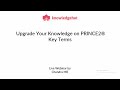 Upgrade your knowledge on PRINCE2® key terms | Webinar by Chandra MR | Knowledgehut