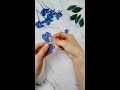 plumbago paper flower with crepe paper 플럼바고 봄부터 가을까지 피는 파란색 꽃