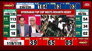 Revanth Reddy News: Telangana Results 2023 Telangana Top Cop Anjani Kumar At Revanth Reddy's Office