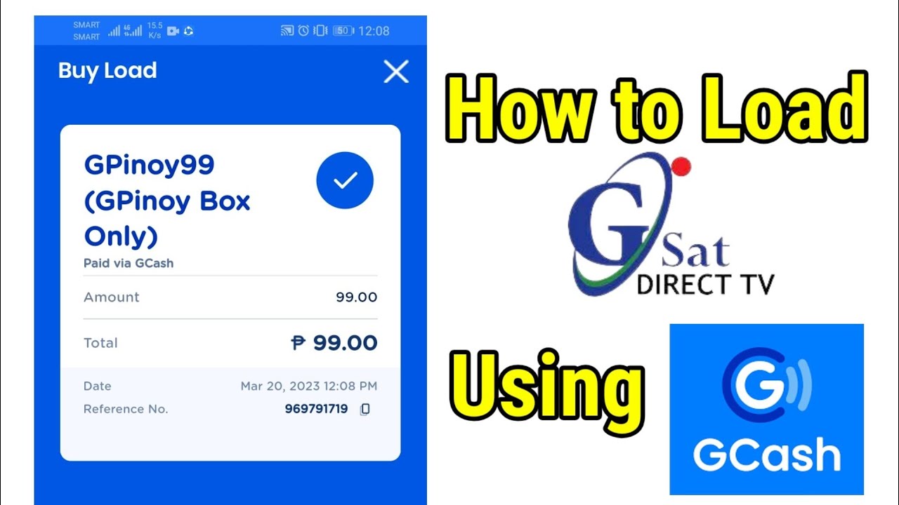 How To Load Gsat Using Gcash 2023 | Loading GPinoy99 Via GCASH APP ...