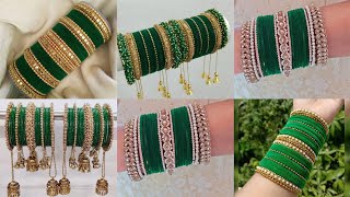 Sawan special green bangles set || हरे रंग की चूडिय़ां || Bangles set