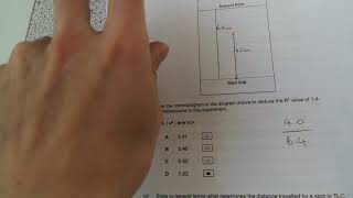 A-level Chemistry: Chromatography question walkthrough