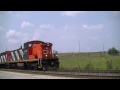 cn l559 with veteran cn locomotive cn 1437 the cn gmd1u august 2014.