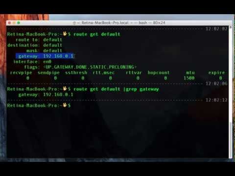 How to Find the Gateway Address in Mac OS X How to Find the Gateway Address in Mac OS X