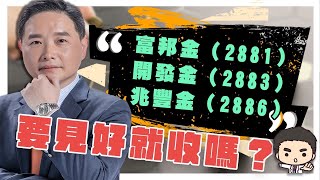 兆豐金(2886)開發金(2883)富邦金(2881)，要見好就收嗎？