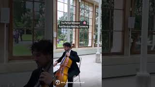 Perfect Classical String Trio welcome guests to a perfect wedding ceremony