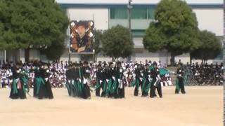 熊本北高体育祭（H26.5.11)応援団演舞～緑団