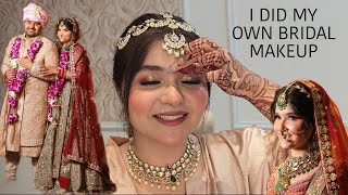 I DID MY OWN BRIDAL MAKEUP || SELF BRIDAL MAKEUP