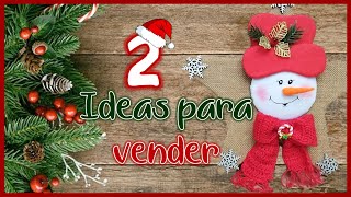 2 INCREIBLES IDEAS NAVIDEÑAS PARA VENDER O REGALAR - Cute Christmas crafts to sell