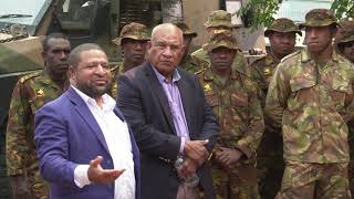 PNG Minister for Defence visits PNG military personnel