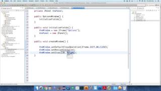 Java Pixel Paint 4 Options Window