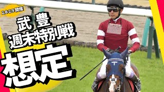 【武豊】2/8-2/9  週末特別戦想定 土曜京都ヤマニンウルス、日曜東京ボンドガール ヤマニンウルスに思わぬ障害？