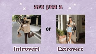 Are you an INTROVERT or EXTROVERT Quiz | aesthetic quiz 🌈✨