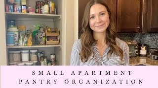 SMALL APARTMENT PANTRY ORGANIZATION: How I maximize pantry space in a one bedroom apartment