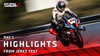 Day 1 HIGHLIGHTS 🔧 | #WorldSBK Jerez Winter Test