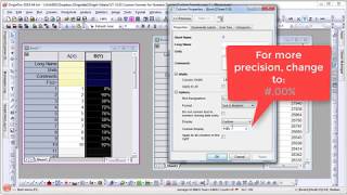 Custom Formats for Numeric Display in Origin