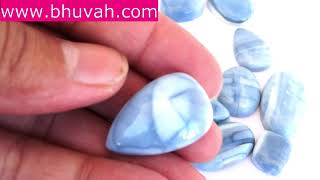 Blue Opal gemstone healing stone cabochon