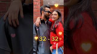 Famous Indian Cricketers and Their Wife Age Differences #shorts