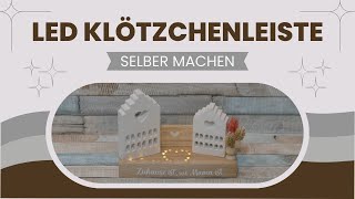 DIY Häuser mit LED Klötzchenleiste ganz einfach selber machen | Tutorial