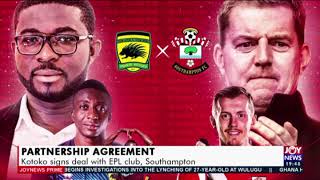 Partnership Agreement: Kotoko signs deal with EPL club, Southampton - Joy Sports Prime (19-1-21)