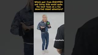 Which pair from ENHYPEN and Stray Kids would make the best team on a fun deserted island adventure?