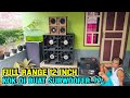 Gimana jadinya..?? kalau speaker 12 inch full range di buat subwoofer || sound miniatur rumahan