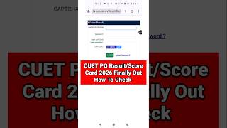 Cuet Pg Result 2026 Out How To Check Cuet Pg Result 2026 Cuet Pg Score ...