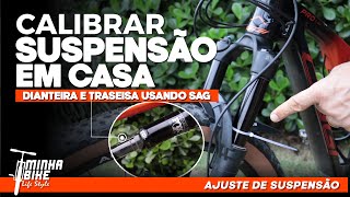 COMO CALIBRAR CORRETAMENTE SUSPENSÃO DA BIKE EM CASA - Minha Bike Life Style