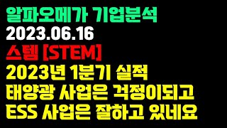 스템 1분기 실적 - 북미 최대 가상 발전소로 선정!