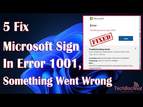How to Fix Microsoft Sign-in Error 1001 Step-by-Step Guide