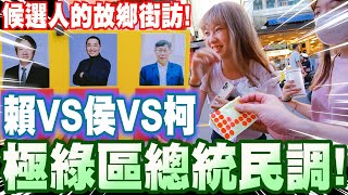 [全字幕] 有人慘了!?極綠之區總統民調！候選人的故鄉！柯文哲vs侯友宜vs賴清德～全網最狂！超真實百人街訪民調街訪企劃！