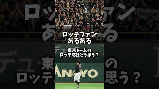 「ロッテファンあるある」東京ドームのロッテの応援どう思う？ #野球 #chibalotte #千葉ロッテマリーンズ #プロ野球 #東京ドーム #shorts