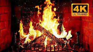 🔥 Cozy Fireplace 4K (12 HOURS). Fireplace with Crackling Fire Sounds. Fireplace Ambience