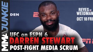 UFC Boston: Darren Stewart full post-fight media scrum