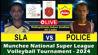 SLA vs POLICE | Munchee National Super League Volleyball Tournament 2024