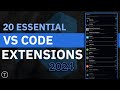 20 Essential VS Code Extensions