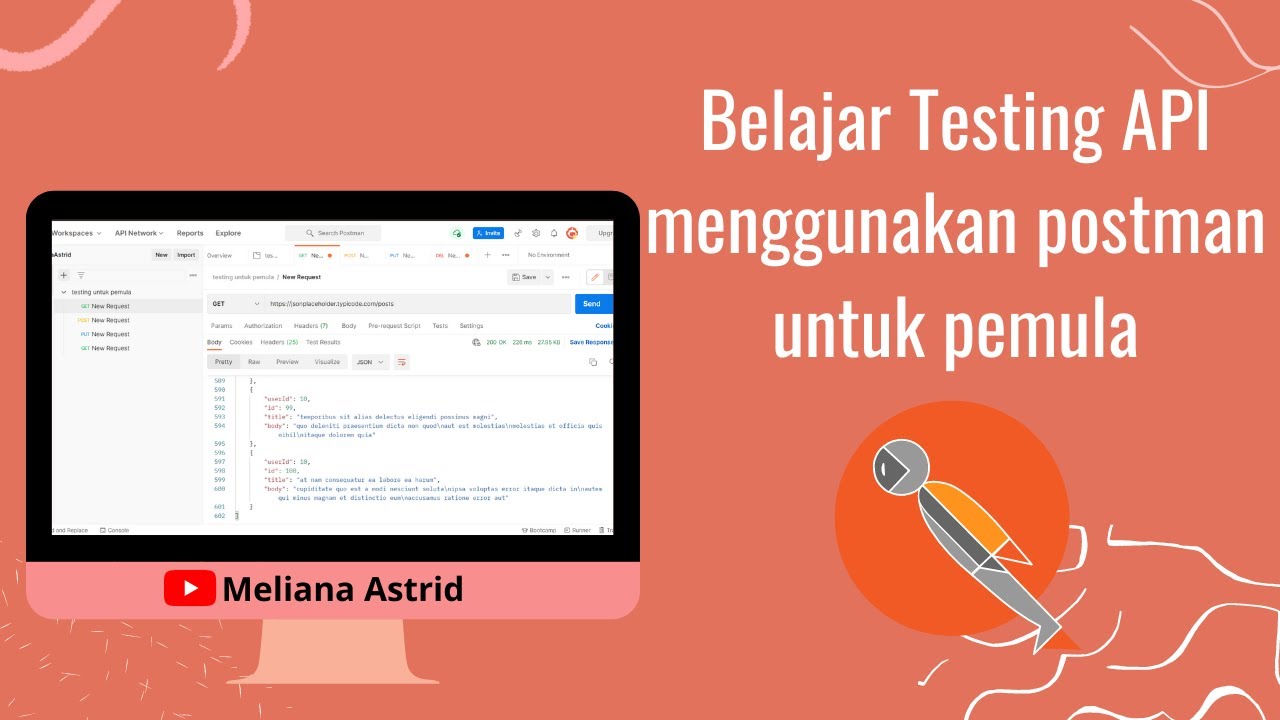 Belajar Testing Api Menggunakan Postman Untuk Pemula - YouTube