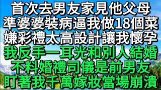 首次去男友家見他父母，準婆婆裝病逼我做18個菜，嫌彩禮太高設計讓我懷孕，我反手一耳光和別人結婚，不料婚禮司儀是前男友，盯著我千萬嫁妝當場崩潰 小柳夜聽 #情感故事 #推文