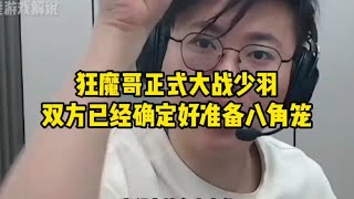 狂魔哥正式大战少羽，双方已经确定好准备八角笼！【凤煌解说王者荣耀】