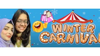 Explore winter carnival 🎡 with my peoples||bhuttt maja aaya 🤩dinner m kya khaya humne||AlwaysRabiya