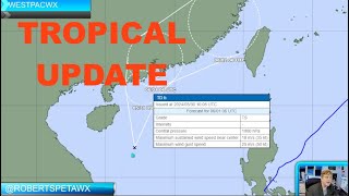 New Tropical Depression forms near Vietnam and the Philippines, Westpacwx update