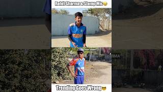 Trending goes wrong😅 ft. Rohit sharma #cricket #shorts