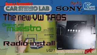 car stereo Lab the new VW Taos idatalink VW1 Sony radio install