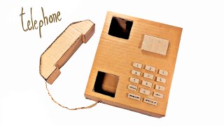 How To Make Telephone From Cardboard | Crafts Homemade