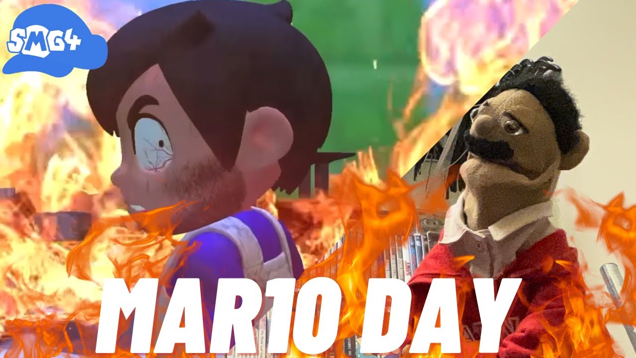 Smg4 Mar10 Day Reaction Puppet Reaction Youtube
