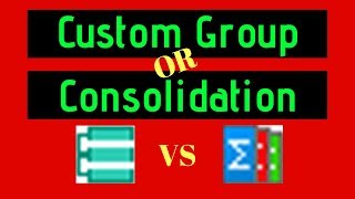 Custom Group or Consolidation? - MicroStrategy