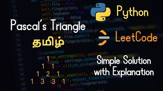 118. Pascal's Triangle - LeetCode - Python - Tamil