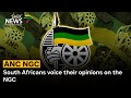 ANC NGC | South Africans voice their opinions on the NGC