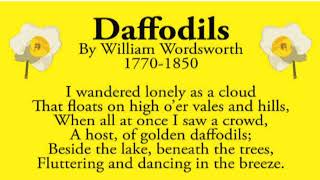 Daffodils By William Wordsworth - Poetry Reading। 2024